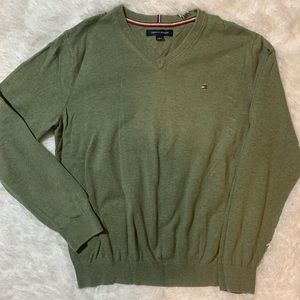 forest green tommy hilfiger sweater